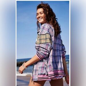 NWT We The Free Fun Plaid Multicolor Jacket Medium